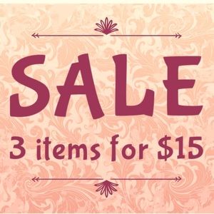 🎉 3 for $15 bundle sale 🎉